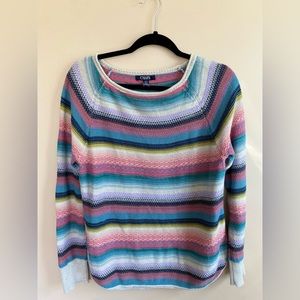 chaps multicolor lightweight sweater